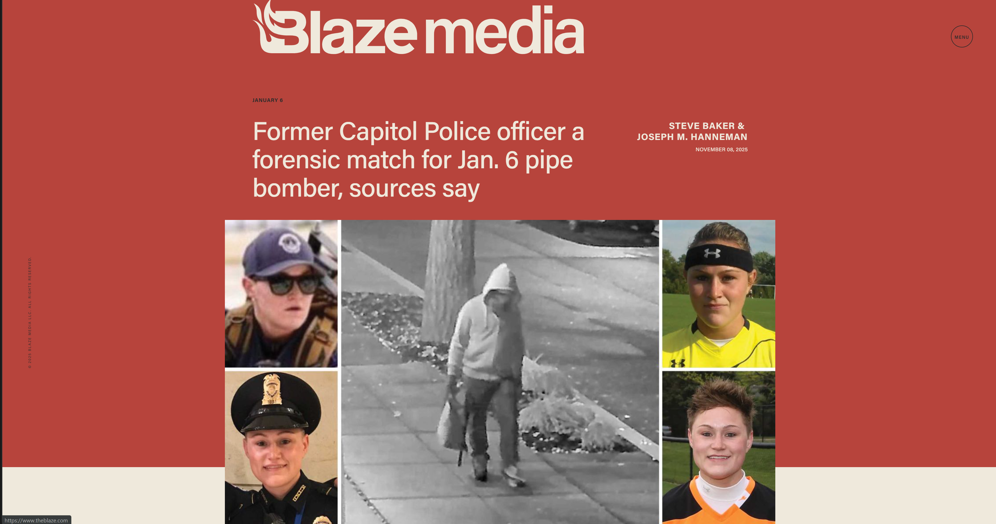 Former Capitol Police officer a forensic match for Jan. 6 pipe bomber, sources say